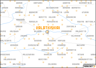 map of Valatkiškiai