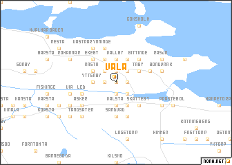 map of Väla