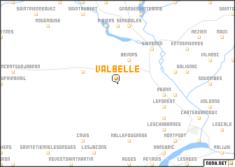 map of Valbelle