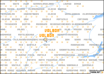 map of Valbom