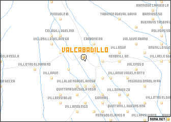 map of Valcabadillo