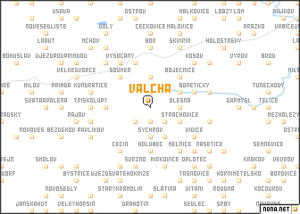 map of Valcha