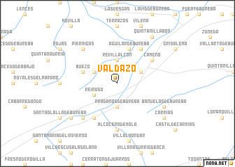 map of Valdazo