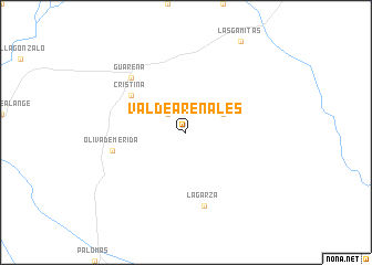 map of Valdearenales