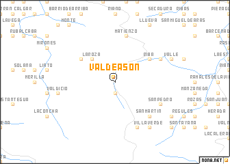 map of Val de Asón