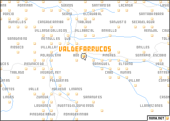 map of Valdefarrucos
