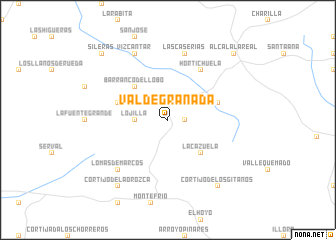 map of Valdegranada