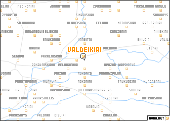 map of Valdeikiai