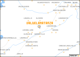 map of Valdelamatanza