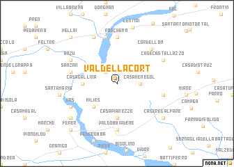 map of Val della Cort