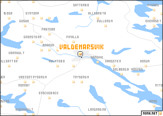 map of Valdemarsvik