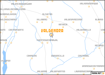 map of Valdemora