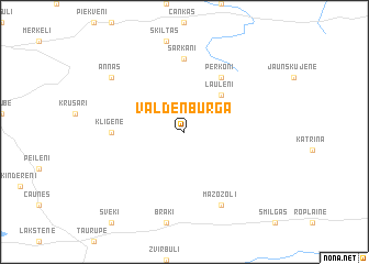 map of Valdenburga