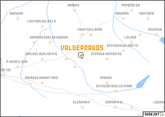 map of Valdeprados
