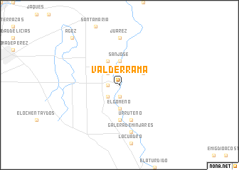 map of Valderrama