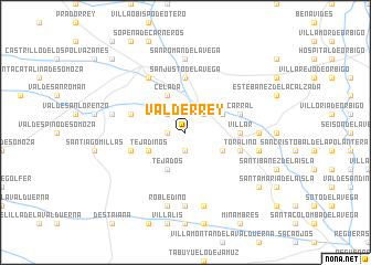 map of Valderrey