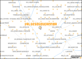map of Valdesogo de Arriba