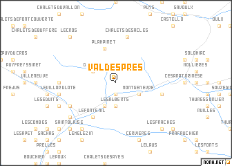 map of Val-des-Prés