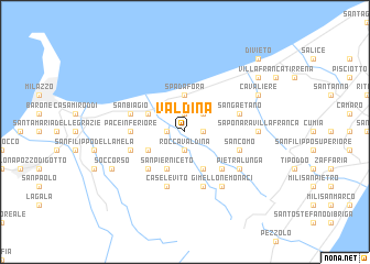 map of Valdina