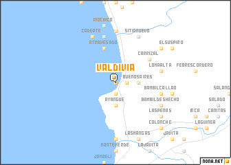 map of Valdivia