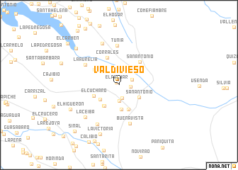map of Valdivieso