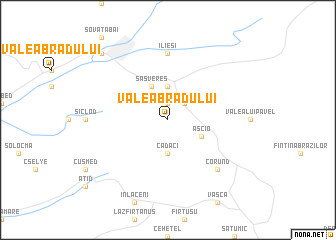 map of Valea Bradului