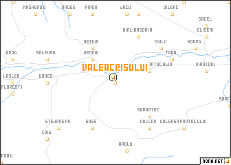 map of Valea Crişului