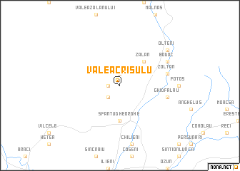map of Valea Crişulu