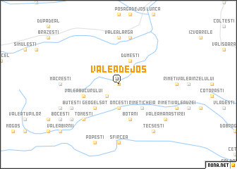 map of Valea de Jos