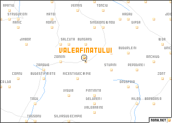 map of Valea Fînaţului