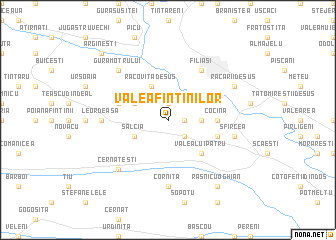 map of Valea Fîntînilor