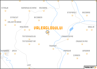 map of Valea Glodului