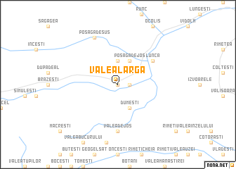 map of Valea Largă