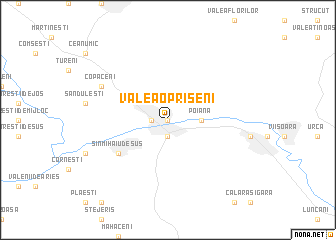 map of Valea Oprişeni