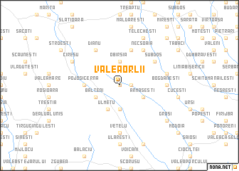 map of Valea Orlii