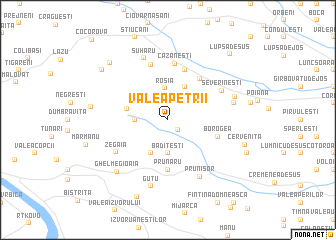 map of Valea Petrii