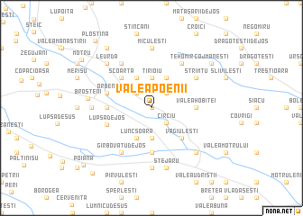 map of Valea Poenii