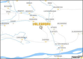 map of Valea Popii