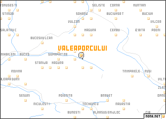 map of Valea Porcului