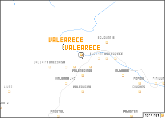 map of Valea Rece