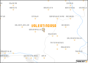 map of Valea Tînoasă