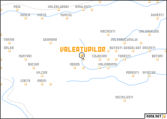map of Valea Tupilor