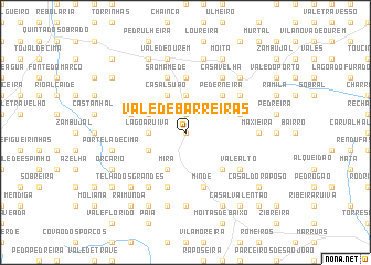 map of Vale de Barreiras