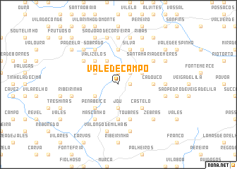 map of Vale de Campo