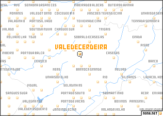 map of Vale de Cerdeira