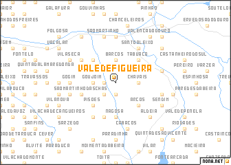 map of Vale de Figueira