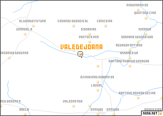 map of Vale de Joana