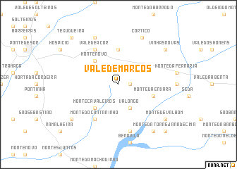 map of Vale de Marcos