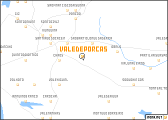 map of Vale de Porcas