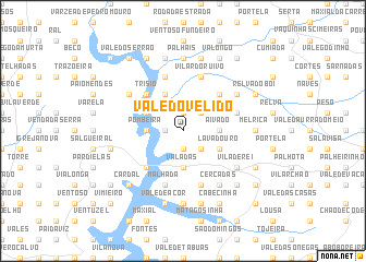 map of Vale do Velido